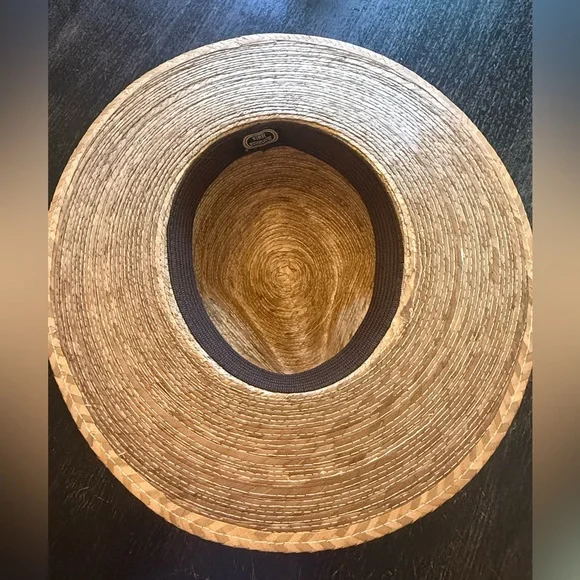 Stylish Tan Straw Hat with Rhinestone Band - Picture 5 of 6